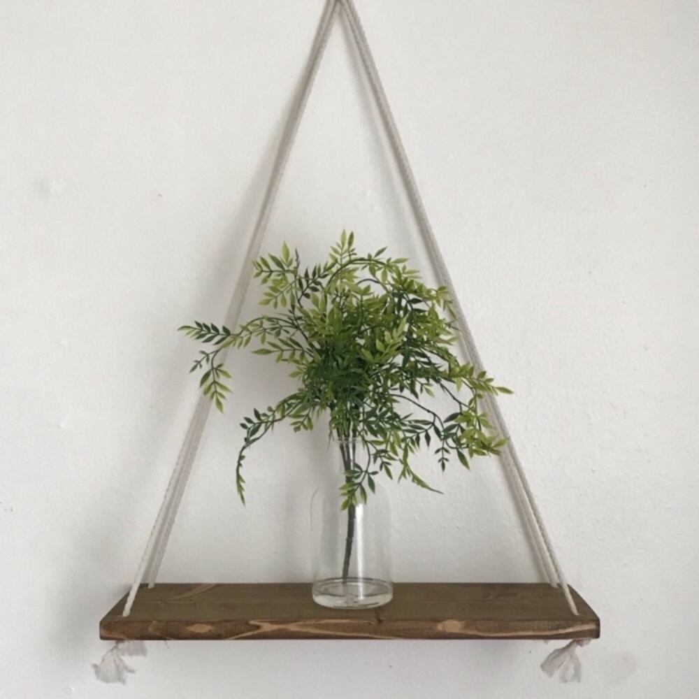 Handmade rope shelve